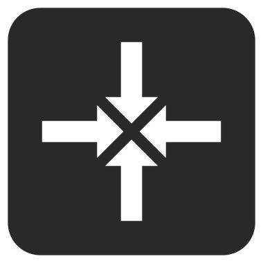 Oklar düz kare vektör simge sıkıştırmak