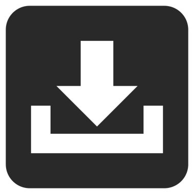 Düz kare vektör simge indirme