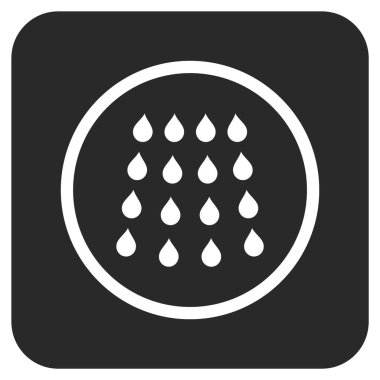 Damla düz kare vektör simgesi