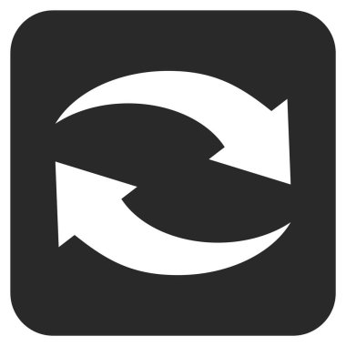 Exchange oklar düz kare vektör simgesi