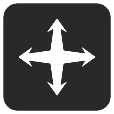 Düz kare vektör simgesini genişletin