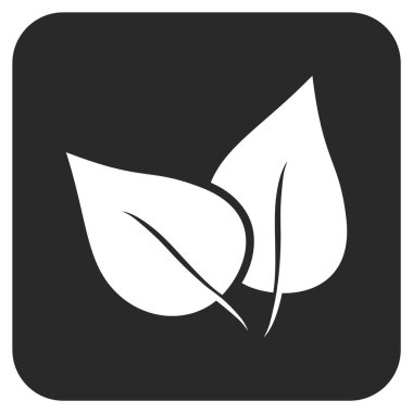 Flora Bitki düz kare vektör simgesi