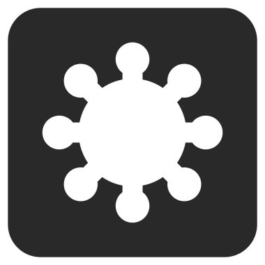 Vites düz kare vektör simgesi