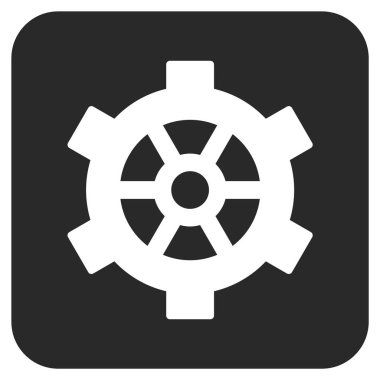 Vites düz kare vektör simgesi