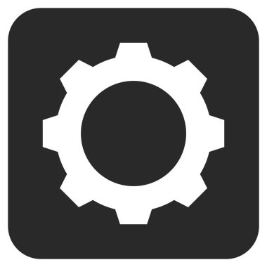 Vites düz kare vektör simgesi