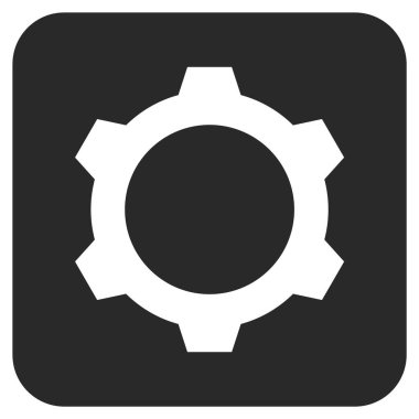 Vites düz kare vektör simgesi