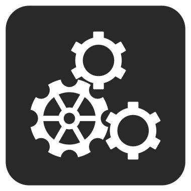 Vites düz kare vektör simgesi