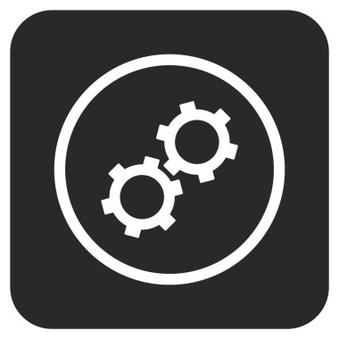 Vites düz kare vektör simgesi