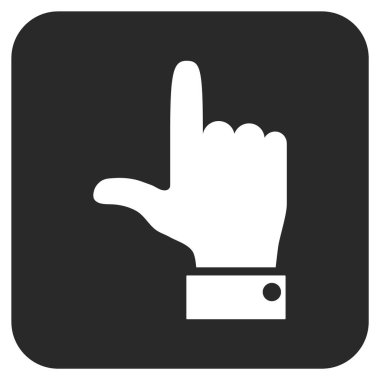 El işaretçisi düz yukarı vektör simgesi kare