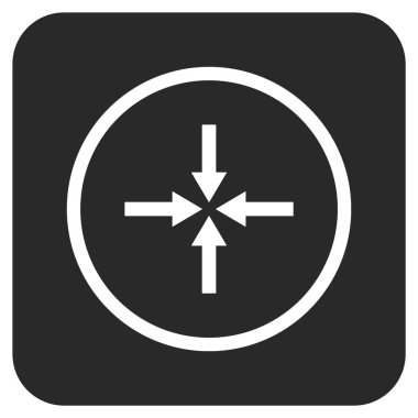 Etkisi oklar düz kare vektör simgesi