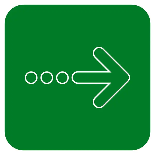 Rechts flache quadratische Vektorsymbole senden — Stockvektor