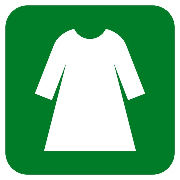 Robe de femme carré plat vectoriel icône — Image vectorielle