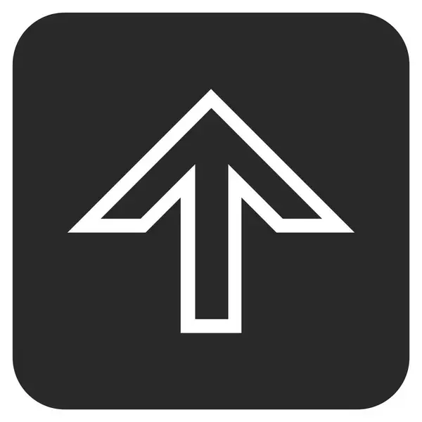 Arrow Up piatto quadrato icona vettoriale — Vettoriale Stock