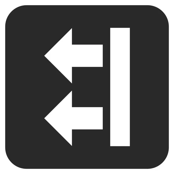 Přinést levý plochý čtvercový vektorové ikony — Stockový vektor