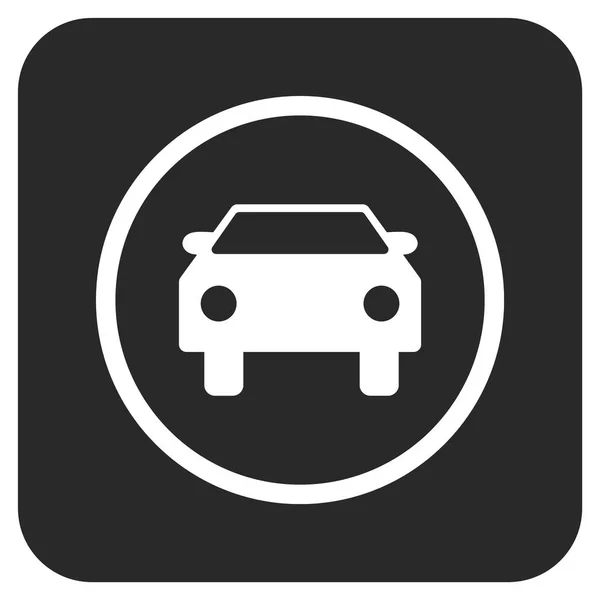 Car Flat Squared Vector Icon — Stock Vector