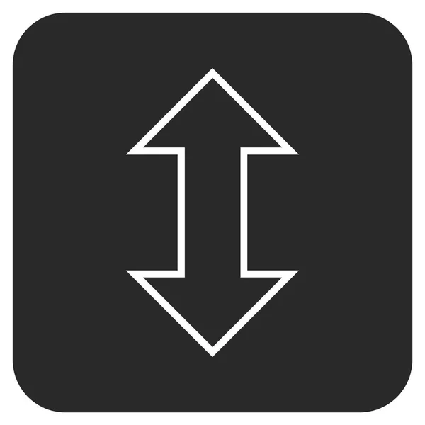Wymiany pionowy płaski kwadrat wektor ikona — Wektor stockowy