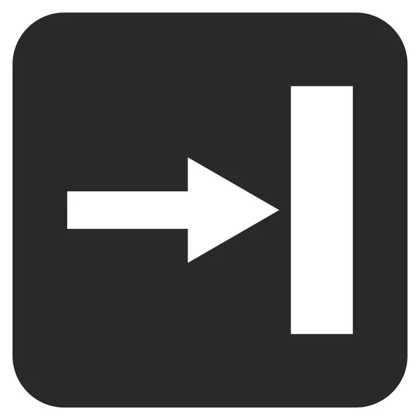 Mover derecha plana cuadrada Vector icono — Archivo Imágenes Vectoriales