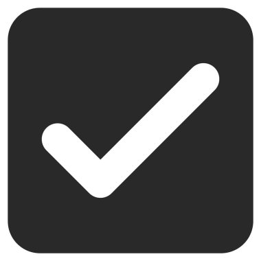 Tamam düz kare vektör simgesi