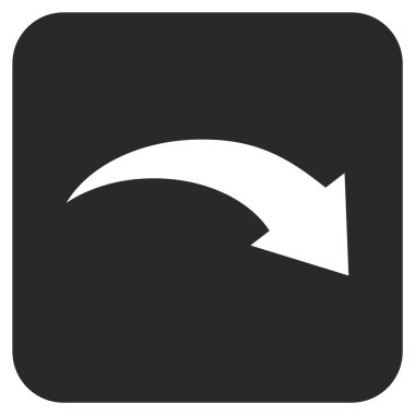 Düz kare vektör simge Yinele