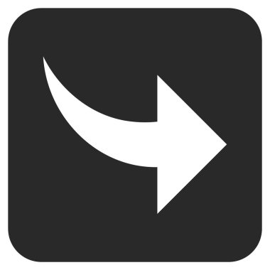 Düz kare vektör simge Yinele