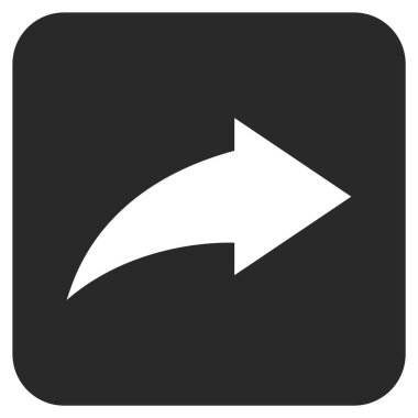 Düz kare vektör simge Yinele