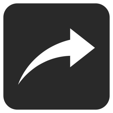 Düz kare vektör simge Yinele