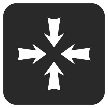 Oklar düz kare vektör simge azaltmak