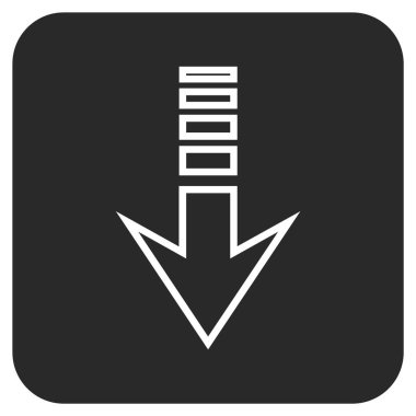 Düz kare vektör simgesi gönder