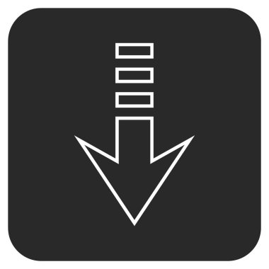 Düz kare vektör simgesi gönder