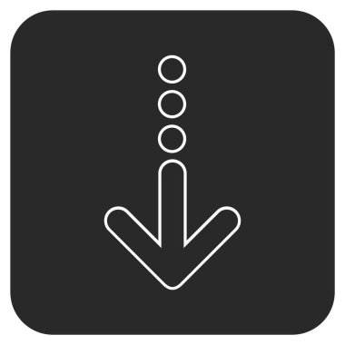 Düz kare vektör simgesi gönder