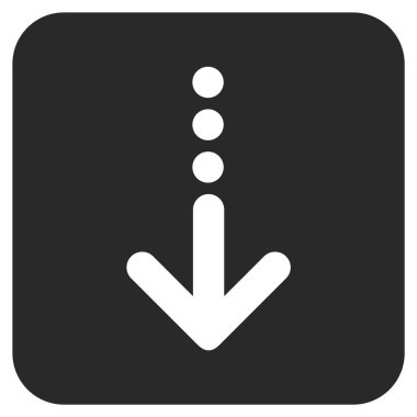 Düz kare vektör simgesi gönder