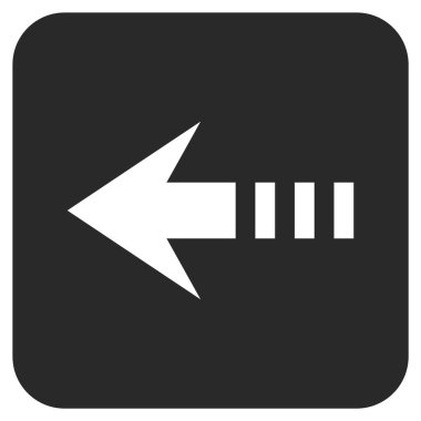 Vektör simge sol düz kare göndermek