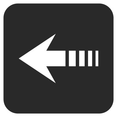 Vektör simge sol düz kare göndermek