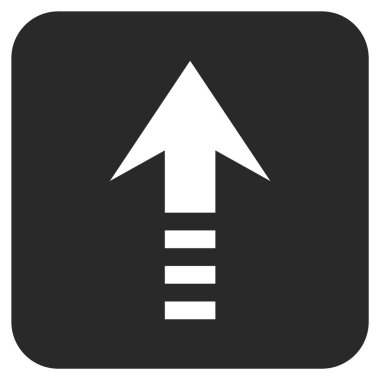 Düz kare vektör simge gönder