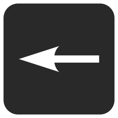 Keskin ok düz yaptı vektör simgesi kare