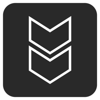 Düz kare vektör simgesi kaydır