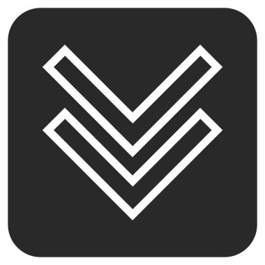 Düz kare vektör simgesi kaydır