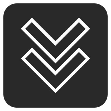 Düz kare vektör simgesi kaydır