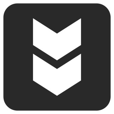 Düz kare vektör simgesi kaydır