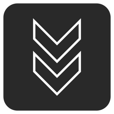 Düz kare vektör simgesi kaydır