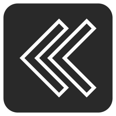 Sol düz kare vektör simge vardiya