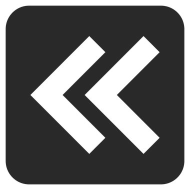 Sol düz kare vektör simge vardiya