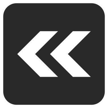 Sol düz kare vektör simge vardiya