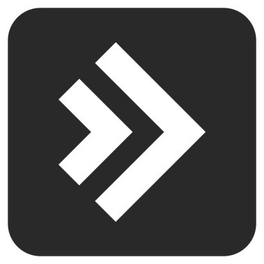 ÜST KRKT değil düz vektör simgesi kare