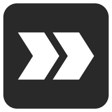 ÜST KRKT değil düz vektör simgesi kare