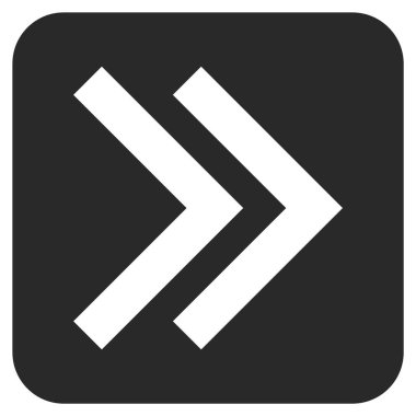 ÜST KRKT değil düz vektör simgesi kare