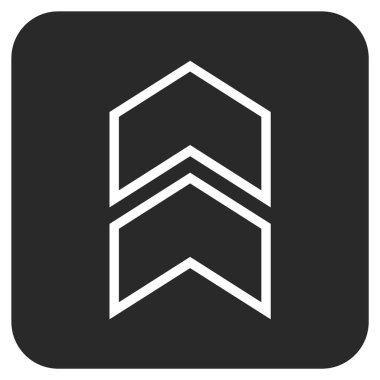 Düz kare vektör simge kayması