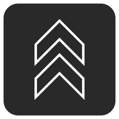 Düz kare vektör simge kayması