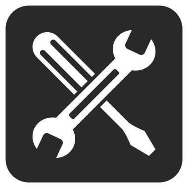 Düz kare vektör simge ayarlama