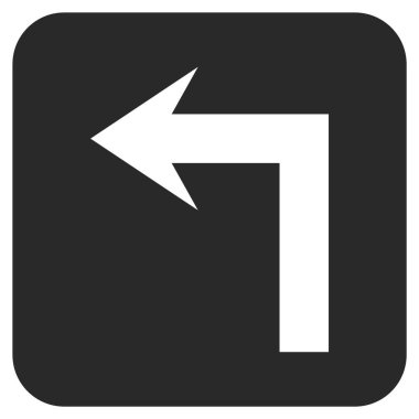 Sol düz kare vektör simge açmak